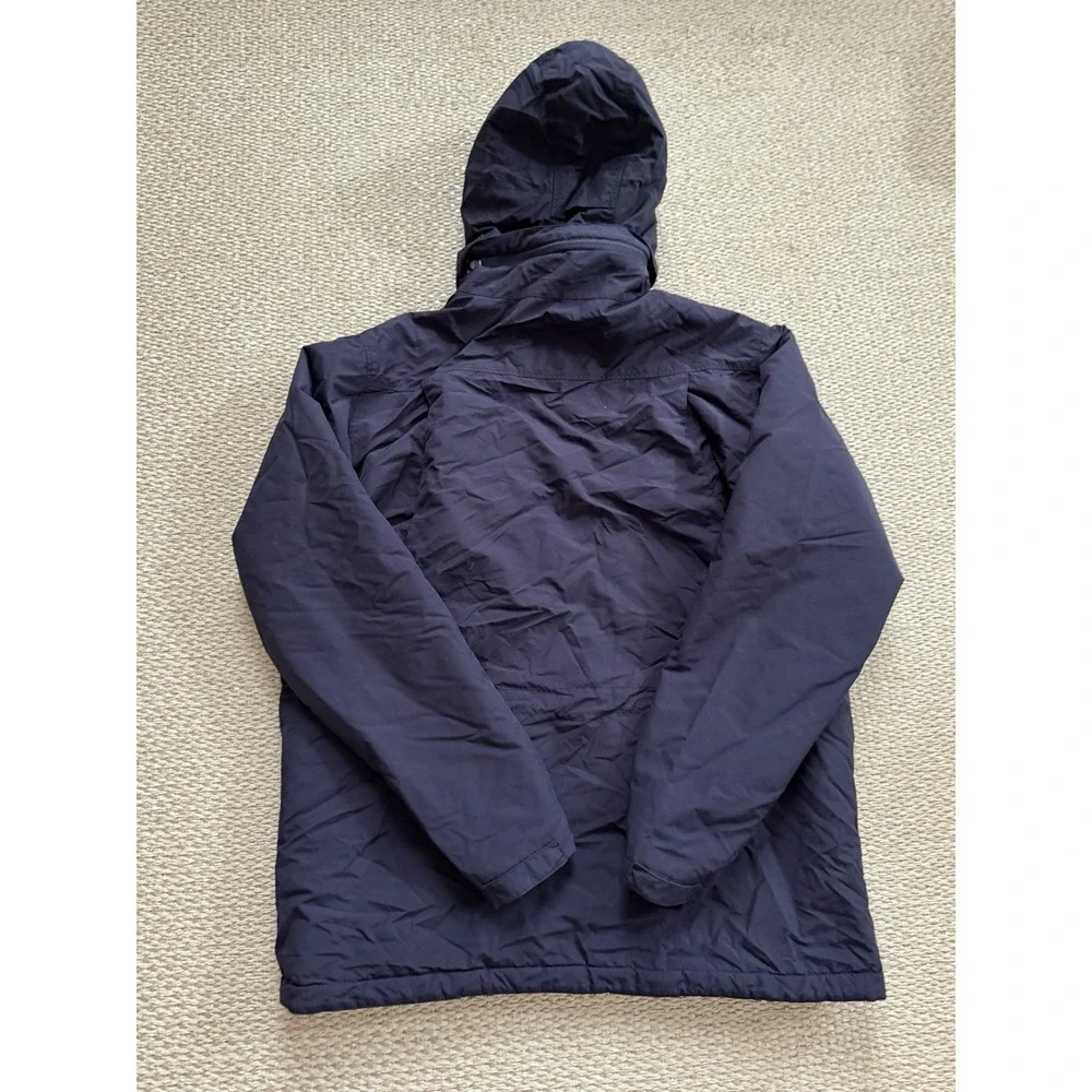 mens patagonia isthmus parka large Hoodie Navy Jacket Sherpa - Picture 9 of 10